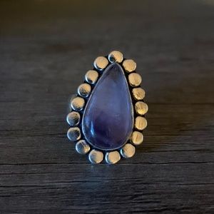 Purple Gem Adjustable Ring